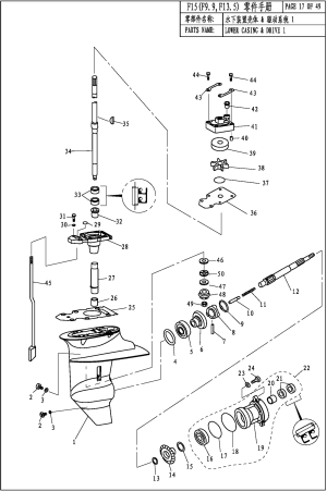 LOWER CASING & DRIVE 1 (�������� � ����������� 1)