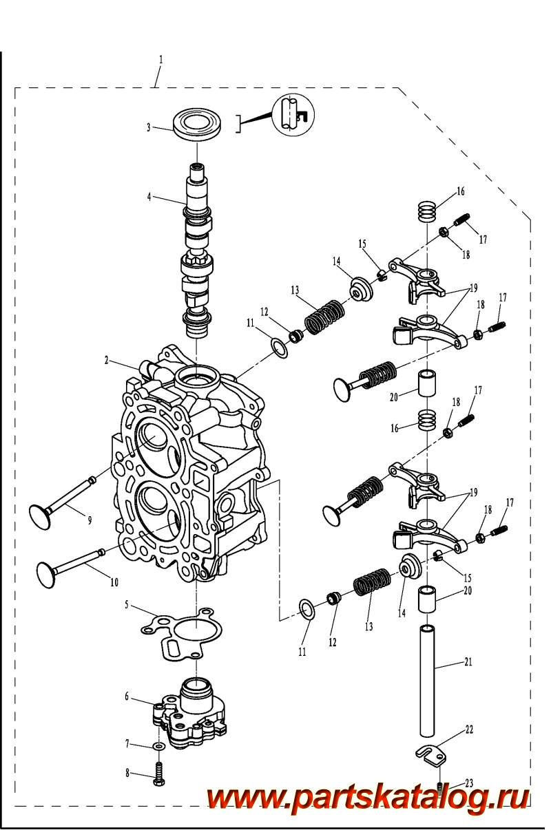 ,  , Parsun,  F20A EFI CYLINDER HEAD ASSY (REPAIR KIT)