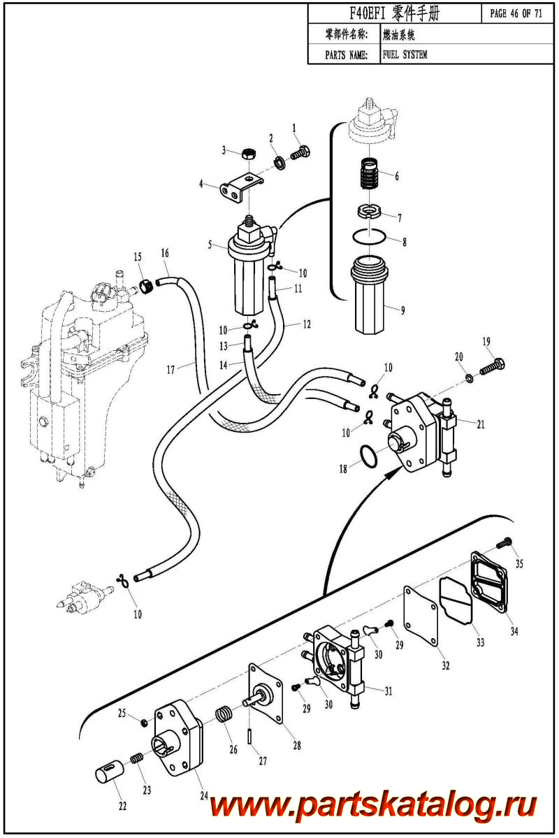 ,  , PARSUN,  F40 EFI FUEL SYSTEM -  