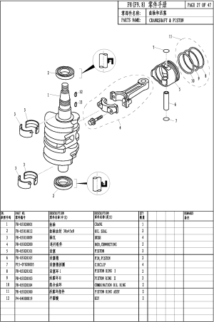 CRANKSHAFT & PISTON (  )