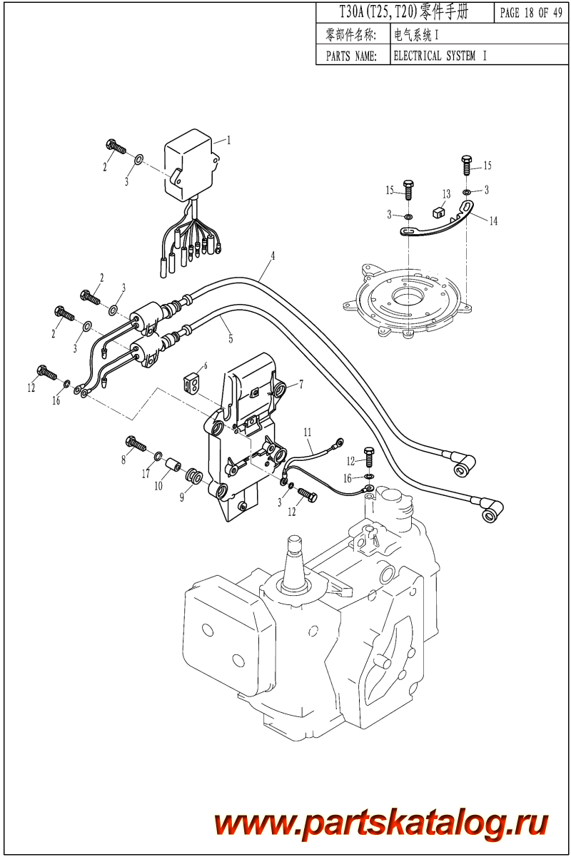 ,    , PARSUN,  T25A ELECTRICAL SYSTEM I -  SYSTEM I