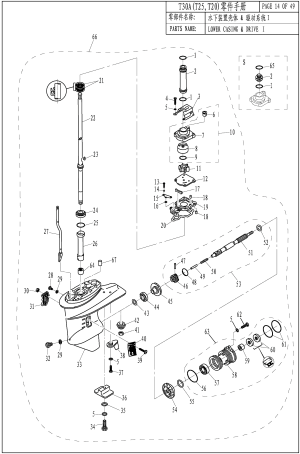 LOWER CASING & DRIVE 1 (�������� � ����������� 1)
