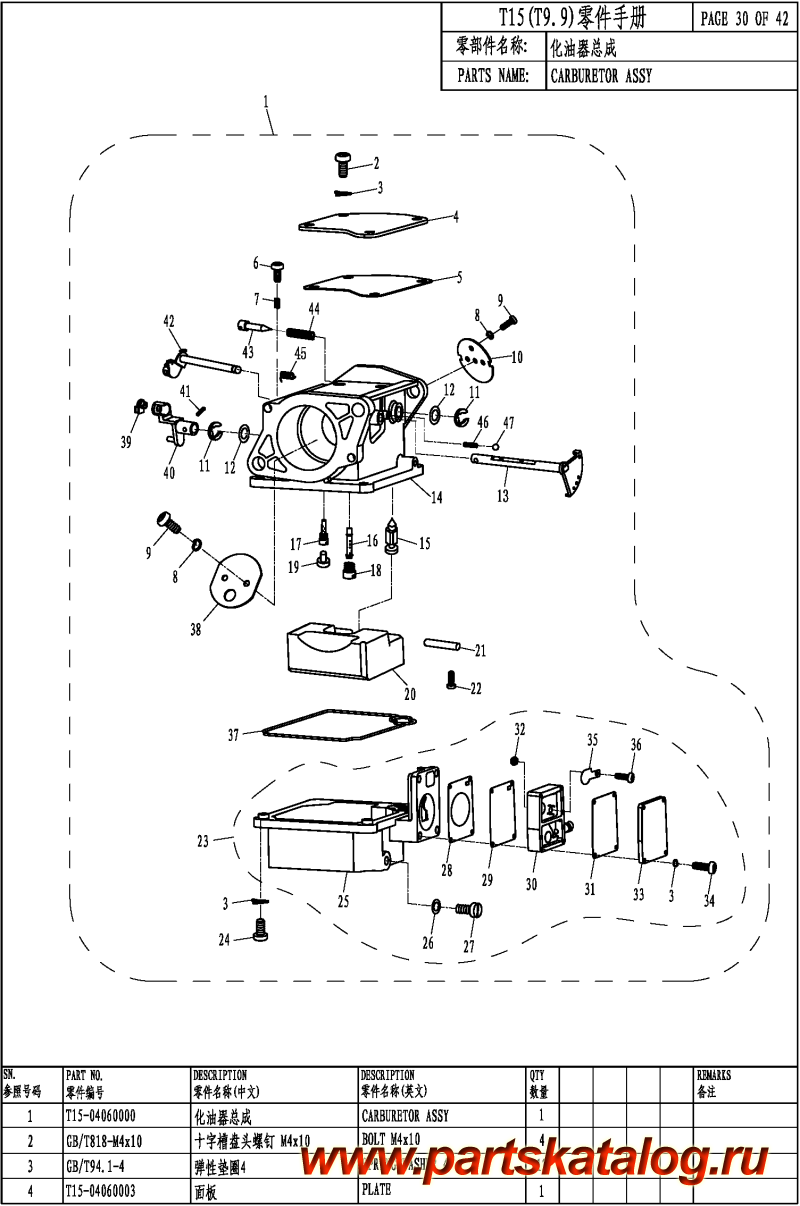 ������ ������������ ��������, �� �������� �����, PARSUN,  T9.9 ���������� - CARBURETOR