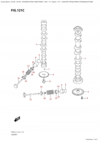 121C - Camshaft  (Df90A,Df90Ath,Df90Awqh,Df100B) (121C -   (Df90A, Df90Ath, Df90Awqh, Df100B))