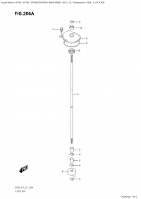 206A - Clutch Rod (206A -  )