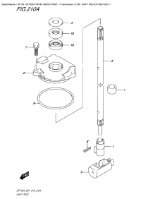 210A  -  Shift  Rod (Df100At E01) (210A -   (Df100At E01))