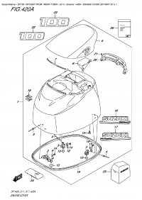 420A  -  Engine  Cover  (Df100At  E11) (420A -   () (Df100At E11))