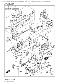 570A  -  Opt:tiller Handle  (Df100At  E11) (570A - :  (Df100At E11))