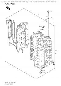 113B  -  Cylinder  Block (Df115At  E01:up  To  Vin.510410) (113B -   (Df115At E01:  To Vin.510410))