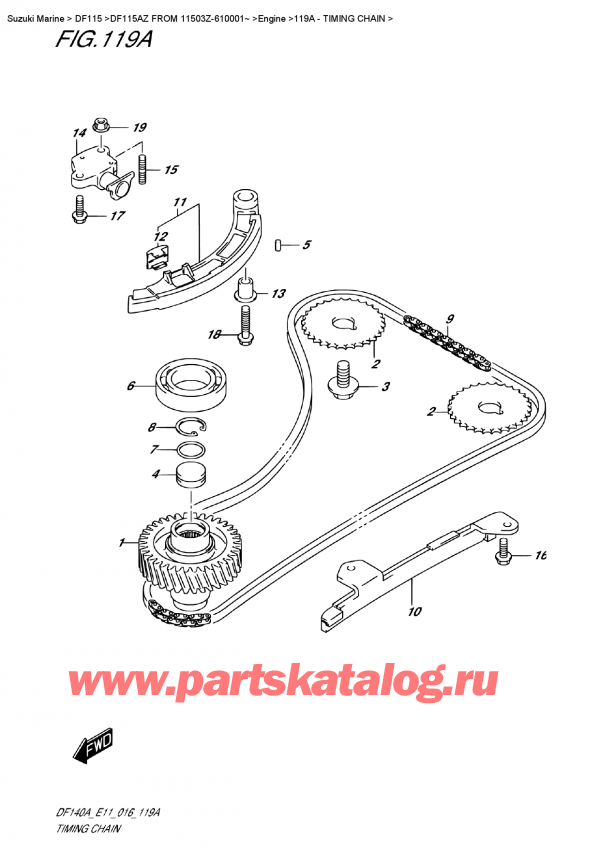   ,   ,  DF115A ZL / ZX   FROM 11503Z-610001~ ,   / Timing  Chain