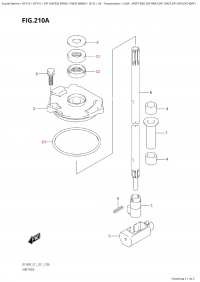 210A - Shift  Rod (Df100At,Df115Ast,Df115At,Df140At) (210A -   (Df100At, Df115Ast, Df115At, Df140At))