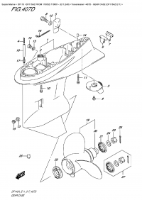 407D  - Gear Case (Df115Az      E11) (407D -    (Df115Az  E11))