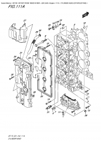 111A  -  Cylinder Head  (Df150T)(Df150Z) (111A -    (Df150T) (Df150Z))