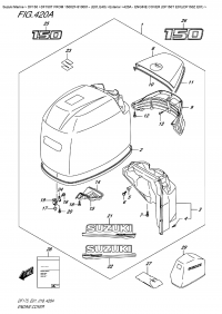 420A  -  Engine Cover  (Df150T  E01)(Df150Z  E01) (420A -   () (Df150T E01) (Df150Z E01))