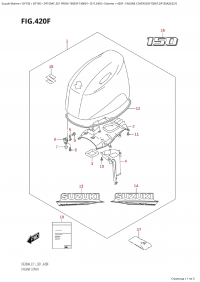420F - Engine Cover ((Df150At,Df150Az):021) (420F -   () ( (Df150At, Df150Az) : 021))