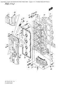 111J  -  Cylinder Head  (Df175T  E01) (111J -    (Df175T E01))