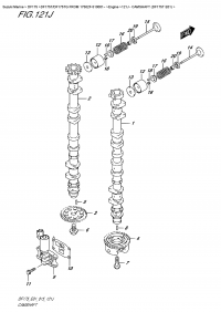 121J  -  Camshaft (Df175T  E01) (121J -   (Df175T E01))