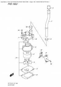 160J  -  Water Pump (Df175T  E01) (160J -   (Df175T E01))