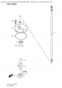 206J  -  Clutch Rod (Df175T  E01) (206J -   (Df175T E01))