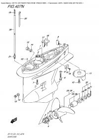 407N  -  Gear Case     (Df175Z  E01) (407N -     (Df175Z E01))