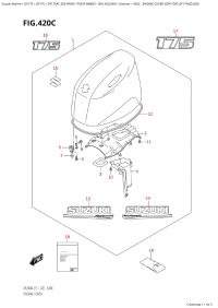 420C - Engine Cover ((Df175At,Df175Az):020) (420C -   () ( (Df175At, Df175Az) : 020))