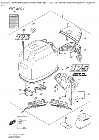 420J  -  Engine Cover  (For  0Ep)  (Df175T  E01),(Df175Z  E01) (420J -   () ( 0Ep) (Df175T E01), (Df175Z E01))