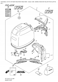 420K  -  Engine Cover  (For  Y5S)  (Df175T  E01),(Df175Z  E01) (420K -   () (   ) (Df175T E01), (Df175Z E01))