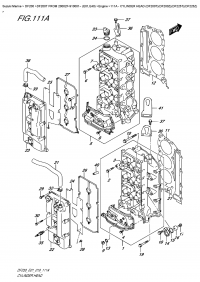 111A  -  Cylinder Head  (Df200T)(Df200Z)(Df225T)(Df225Z) (111A -    (Df200T) (Df200Z) (Df225T) (Df225Z))