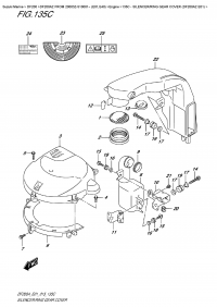 135C  -  Silencer/ring  Gear  Cover  (Df200Az  E01) (135C -  /    (Df200Az E01))