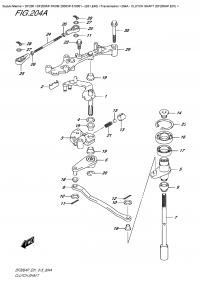 204A  - Clutch Shaft  (Df200Ap  E01) (204A -   (Df200Ap E01))