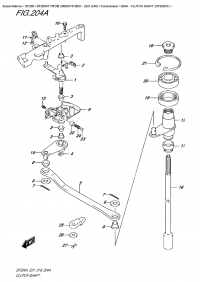 204A  - Clutch Shaft  (Df200At) (204A -   (Df200At))