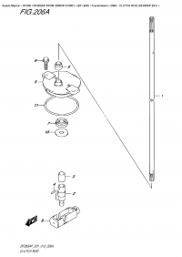 206A  - Clutch Rod  (Df200Ap  E01) (206A -   (Df200Ap E01))