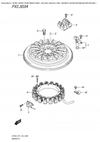 303A  -  Magneto (Df200T)(Df200Z)(Df225T)(Df225Z) (303A -  (Df200T) (Df200Z) (Df225T) (Df225Z))