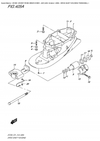 405A  -  Drive Shaft  Housing  Transom(L) (405A -    Transom (L))