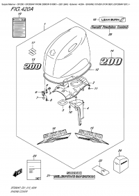 420A  -  Engine Cover  (For  0Ep)  (Df200Ap  E01) (420A -   () ( 0Ep) (Df200Ap E01))