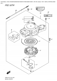 167H  -  Recoil  Starter  (Df20A  P01) (167H -   (Df20A P01))