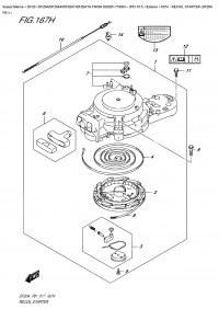 167H  -  Recoil  Starter  (Df20A  P01) (167H -   (Df20A P01))