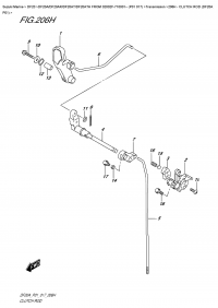 206H - Clutch  Rod  (Df20A  P01) (206H -   (Df20A P01))