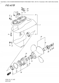 407B  -  Gear  Case  (4  Blade) (407B -    (4 Blade))