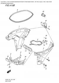 410B  -  Side  Cover  (Df9.9Br)(Df15Ar)(Df20Ar) (410B -   (Df9.9Br) (Df15Ar) (Df20Ar))