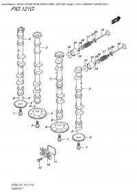 121G  -  Camshaft (Df225Z  E01) (121G -   (Df225Z E01))