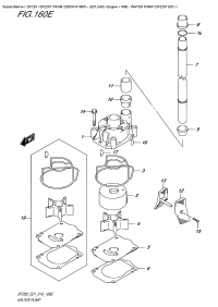 160E  -  Water Pump (Df225T  E01) (160E -   (Df225T E01))