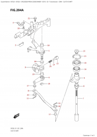 204A - Clutch Shaft (204A -  )