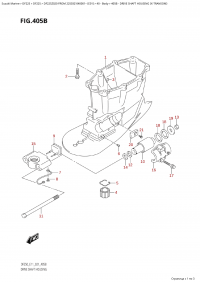 405B - Drive Shaft Housing (X-Transom) (405B -    (X-Transom))