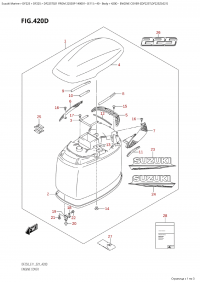 420D - Engine Cover ((Df225T,Df225Z):021) (420D -   () ( (Df225T, Df225Z) : 021))