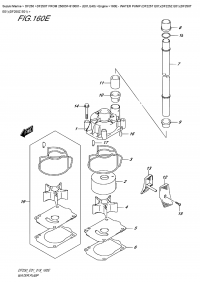 160E  -  Water Pump (Df225T  E01)(Df225Z  E01)(Df250T  E01)(Df250Z  E01) (160E -   (Df225T E01) (Df225Z E01) (Df250T E01) (Df250Z E01))