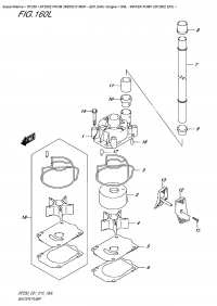 160L  -  Water Pump (Df250Z  E01) (160L -   (Df250Z E01))