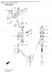 204C  -  Clutch  Shaft  (Df200Z)(Df225T)(Df225Z)(Df250T)(Df250Z) (204C -   (Df200Z) (Df225T) (Df225Z) (Df250T) (Df250Z))