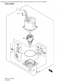 340A  -  Ptt  Motor  Transom(L) (340A -   Transom (L))