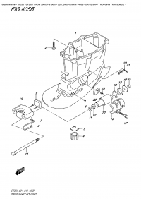 405B  -  Drive Shaft  Housing  Transom(X) (405B -    Transom (X))